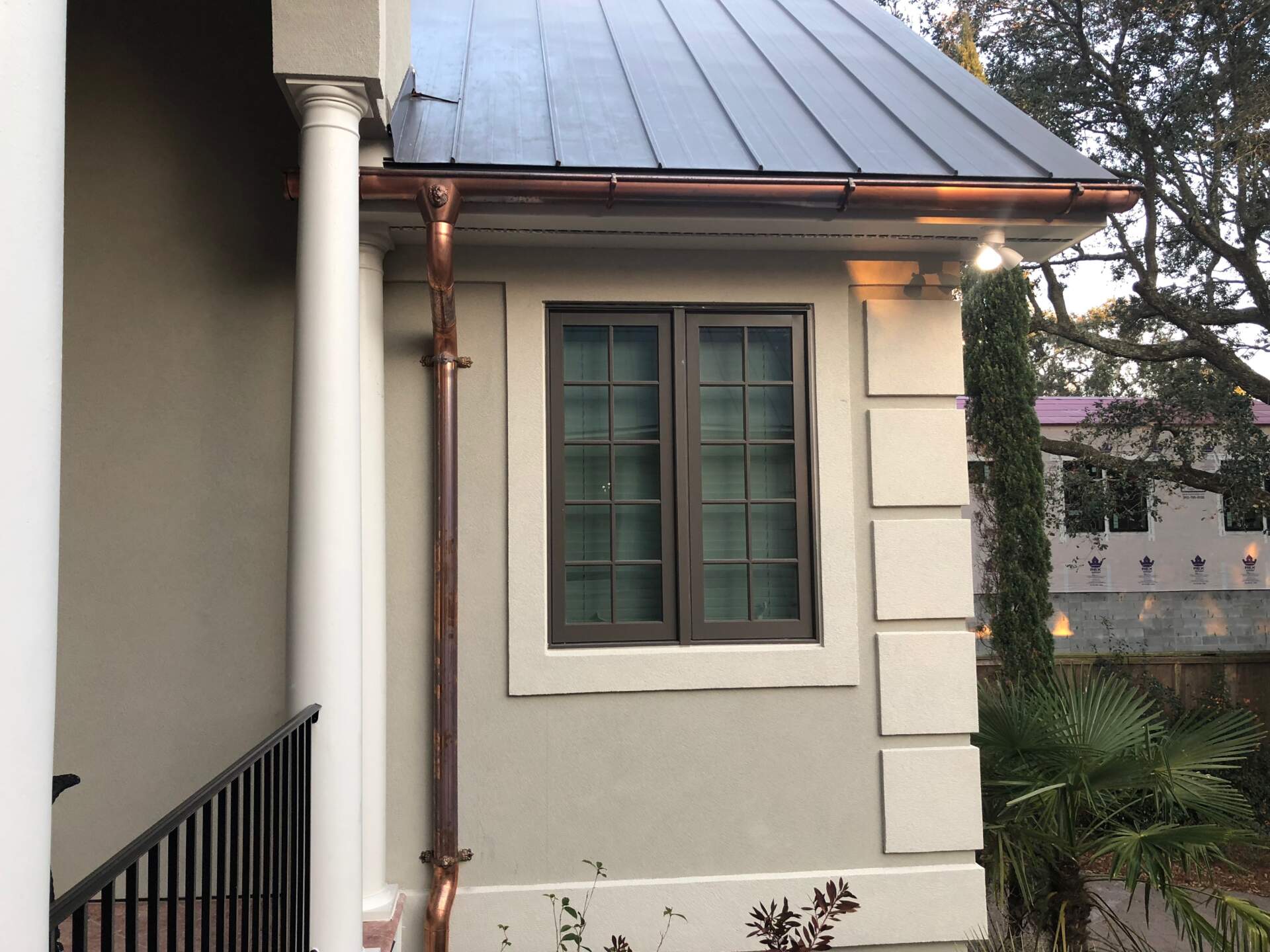 A picture of Copper Gutters in Charleston, SC with Holy City Gutterworks