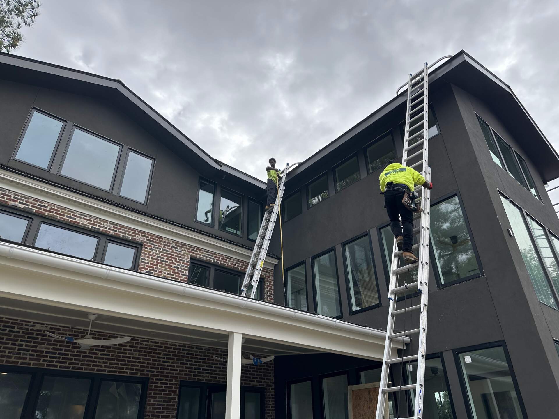 Holy City Gutterworks’ gutter installation process.